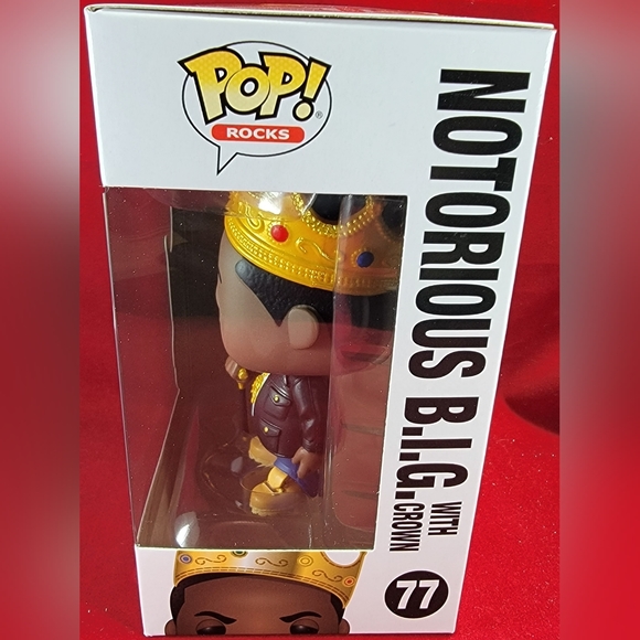 Notorious b.i.g. with crown funko # 77 (nib) - Picture 7 of 7